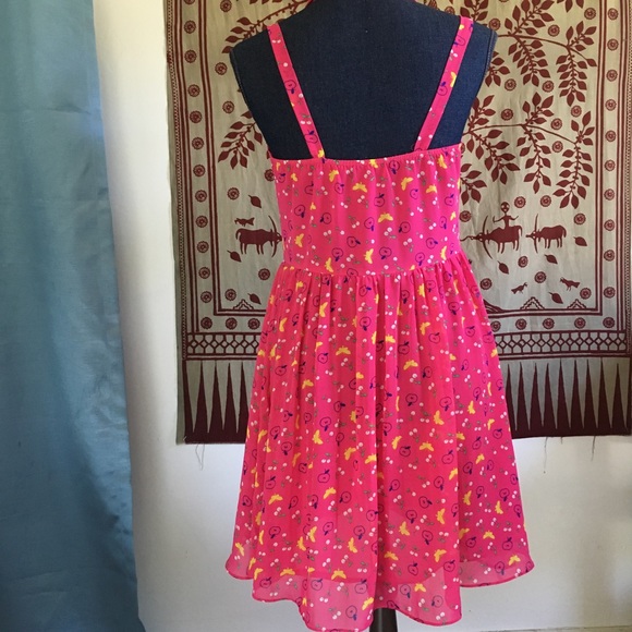 ! LF Pink Summer Dress with Collar ! - Picture 5 of 7